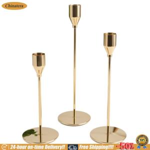 [Chinatera Brand Store] Small Flameless Candle Holder European Design Perfect for Table Centerpieces and Home Decoration