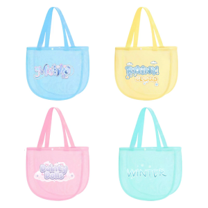Lưới túi lưu trữ cho trẻ em Đồ chơi đầy màu sắc carryall với thiết kế thông gió bãi biển hồ bơi phụ kiện tổ chức Ba lô