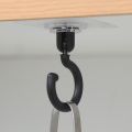 Transparent Wall Hook - Self-Adhesive 360° Swivel Hanger for Ceiling/Wall. 