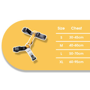 HamshMoc Dog Harness Alloy D-Ring Impact Distribution Quick Clip Wear Resistant Nylon for All Breeds