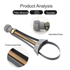 Auto tools oil filter cartridge removal with wrench adjustable filter special wrench