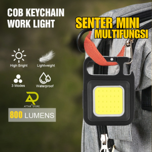 COB KEYCHAIN LIGHT / SENTER LAMPU MINI LED GANTUNGAN KUNCI / LAMPU CAMPING