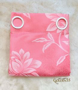 Golden55 Curtains - Big Flower Design - 3N1 SET CURTAIN / PER PIECE - 5FT/6FT/7FT - Brocade