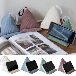 PARKOUR Non-slip Pillow Phone Holder with Lanyard Portable Triangle Phone Stand Cute Convenient Phone Support Cushion Desk Use