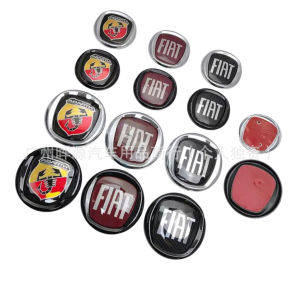 For Fiat 500 logo FIAT front bumper center net badge FM0494S1 modified Abbas sticker