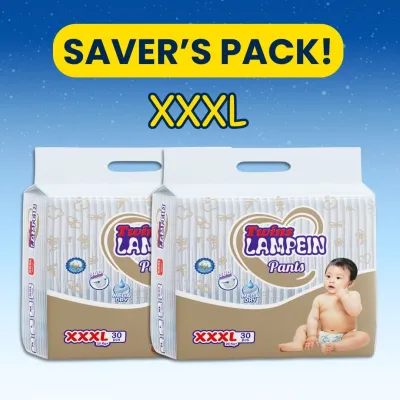 SAVERS PACK Laz Exclusive Twins Lampein Baby Pants XXXL 30s X2 60 PCS