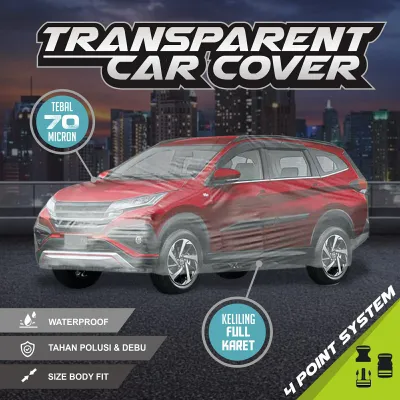 Sarung Mobil Xpander Transparan Plastik PE Tebal Waterproof