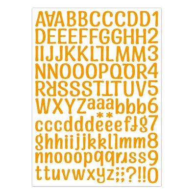 Alphabet Sticker Set Waterproof Decorative Letter Sticker Diary Scrapbook Photo DIY Decoration