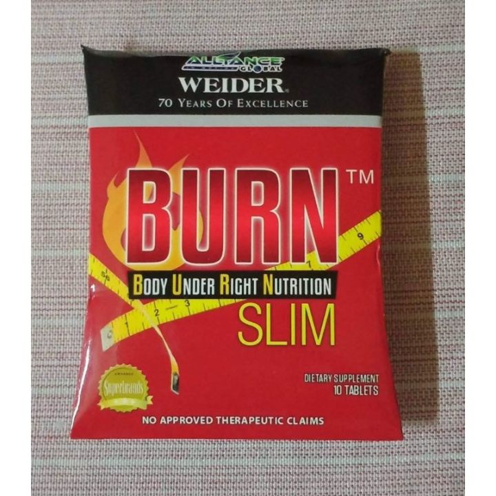 BURN SLIM FAT BURNER 10 Tablets (Aim global Products) Lazada PH