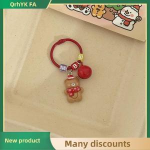 🔔🔔🔔QA Christmas Keychain Cartoon Cute Santa Claus Snowman Bear Pendant Keyring Backpack Hanging Decoration New Year Party Gifts