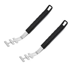 Stainless Steels Grills Grate Handle Heat Resistant Cooking Grate Lifter Tool Oven Net Pull Hand Barbecue Utensils