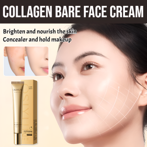 Collagen Bare Face Cream Anti-Aging Foundation Whitening Concealer Waterproof Face Cream Natural Make Up