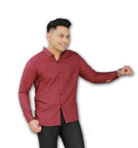Termurah kemeja pria lengan panjang premium distro baju motif surfing flanel polos formal casual kasual