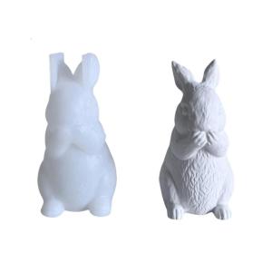 Easter Decorations and Handmade Gifts Mold Elegant Easter Rabbit Display Ornament Silicone Mold For Creative DIY Project