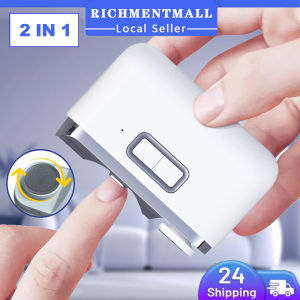 【✅SG READY STOCK】RICHMENTMALL 2 in 1  Electric Nail Clipper with Nail File & Nail Scraps Storage USB Rechargeable Safety Fingernail Trimmer Manicure Tool for Elderly Adults Children Care Communities Caregivers Kids Men Women