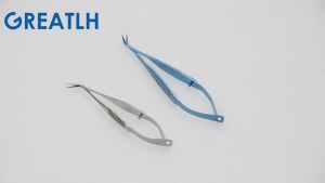 GREATLH Ophthalmic IOL Cutting Scissors Cutter IOL Cutter Titanium Alloy/stainless Steel Ophthalmic Surgical Instrument