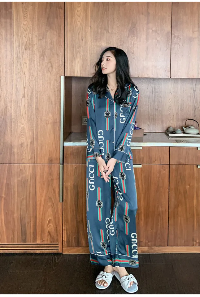 Gucci silk pajama discount set