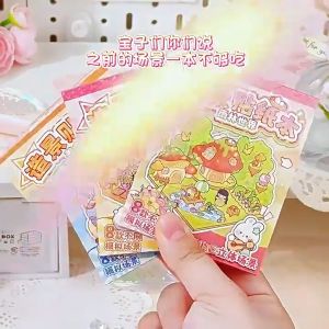 3D Miniature Sticker Book DIY Scene Sticker Book Cute Cartoon Landscape Scenes Collection贴纸书