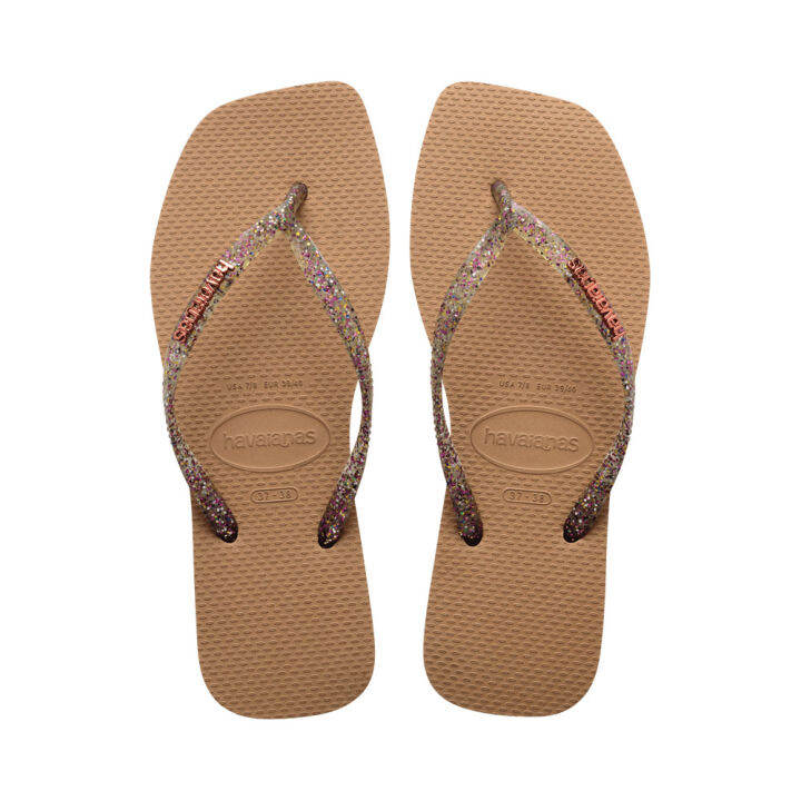 Havaianas flip flops rose on sale gold