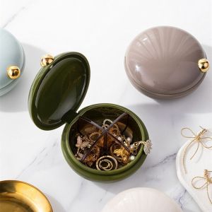 DORADO Round Shape Pills Storage Box 4 Grids Design Small Size Tablet Storage Container Portable Mini Compact Storage Pill Dispenser Daily Medication
