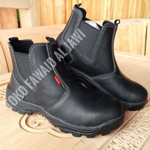 Sepatu Safety King Skn ujung Besi keselamatan kerja pabrik pom bengkel terlaris sepatu safety king sepatu safety elastis pria wanita sepatu proyek sepatu kulit sapi anti licin kitchen dapur pom