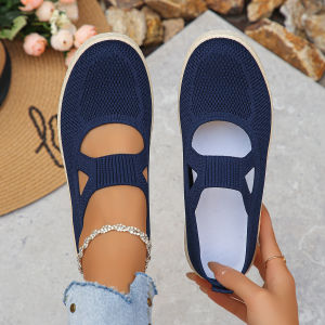 WomenS Summer Breathable Mesh Loafers Low Heel Slip-On Comfortable Shoes