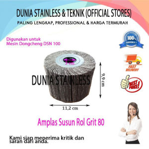 Amplas Susun Rol Grit 80 Mesin Dongcheng DSN100