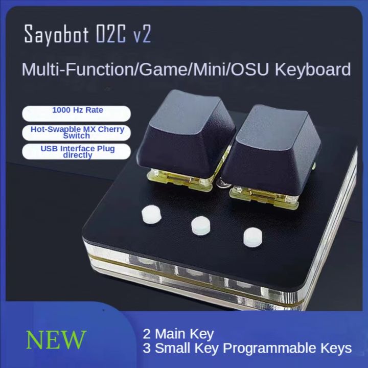 Original Sayobot o2cv2 OSU Keypad Mini Keyboard 2Key Copy Adhesive