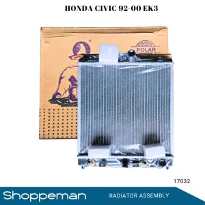 17032 HONDA CIVIC EK3 1992-2000 RADIATOR ASSEMBLY A/T 350x348x26mm PA26 1ROW 19010-P28-G51