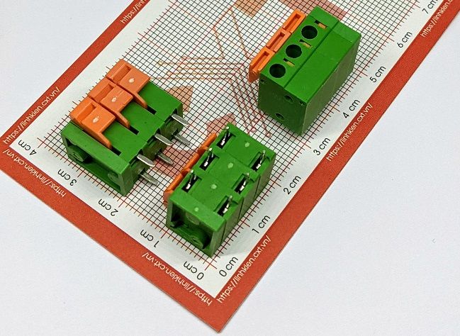 (Domino 5.08) Cầu đấu 5.08mm KF142V-3P cắm dây dọc