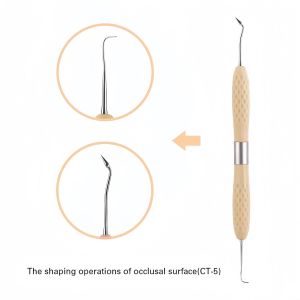 1/7pcs Dental Resin Filled Restorative Instrument Filler Aesthetic Restoration Knife Silicone Handle Dentistry Tools
