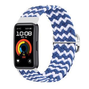 Tali Loop Nilon Olahraga untuk Huawei Band 10 9 / 9 Aksesori NFC Tali Kepang Elastis Tali Jam Tangan Pintar untuk Huawei Band 8 / 8 Gelang Pengganti NFC