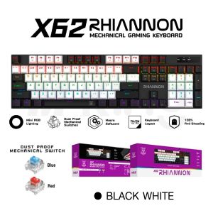 พร้อมส่ง! NUBWO รุ่น X62 Termination Mechanical Keyboard Blue Brown Red Switch แมคคานิคคอลคีย์บอร์ด คีย์บอร์ดเกมมิ่ง คีย์บอร์ด เกมมิ่ง Gaming Nextone