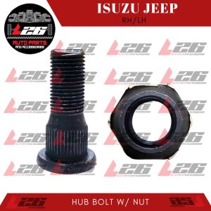 Wheel Hub Bolt drum bolt with nut for Isuzu Jeep Stud Bolt RH/LH B-04 N-04