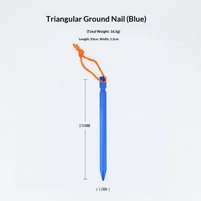 SERENEGLOW Cọc lều nhôm cường độ cao với dây thừng để thiết lập cắm trại ngoài trời và Tarp