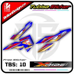 Sticker Striping Yamaha X-Ride - Stiker Striping Variasi Motor X Ride. TBS.10