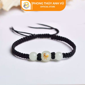 Vòng chỉ may mắn tuổi dậu - vòng tay người tuổi gà - có khai quang điểm nhãn - Bảo hành 12T - Phong Thủy Anh Vũ