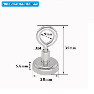 (8kg/15kg) Fishing Magnet Super Strong Magnet Fishing For Magnet Fishing Lifting Hanging And Retrieving