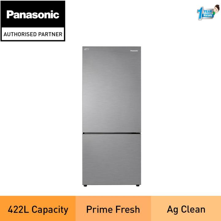 PANASONIC NRBX421BPS 2DOOR BOTTOM FREEZER REFRIGERATOR STEEL DOOR