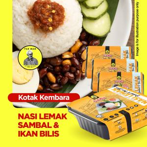 Travel Box Nasi Lemak Sambal & Ikan Bilis