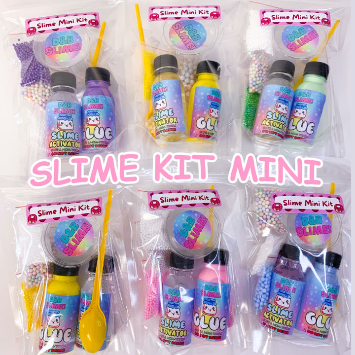 Bộ Kit làm Slime Basic - Kit làm Slime Cơ Bản Đủ Màu Thành Phẩm 120ML ...