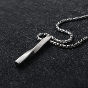 KALUNG PRIA WANITA TITANIUM MODEL ROLO LIONTIN BALOK PLINTIR TERLARIS