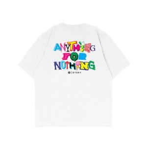 Otsky Kaos Pria Anything For Nothing White X GM002 Cotton 24s