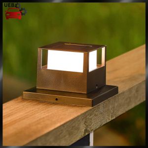 [Ueb Wholesale Mall] Solar Powered Post Light IP54 Waterproof Outdoor Column Patio Fence Gate Street Lamp LED Courtyard Landscape Lantern