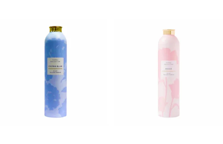 Marks Spencer China Blue Silky Talcum Powder Made From - Main Image