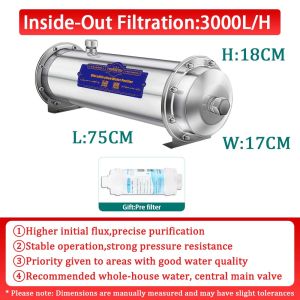 TROUWIDS 304 Stainless Water Filter Purifier Ultrafiltration Water Purifier Complete Set