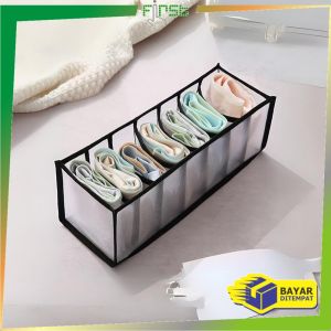 FH-C975 Kotak Penyimpanan Pakaian Dalam Kaos Kaki 7 Grid Multifungsi / Kotak Bra Celana Dalam