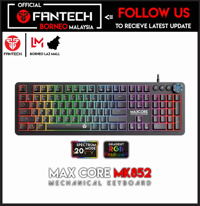 FANTECH MK852 Max Core RGB Optic Switch Mechanical Gaming Keyboard