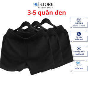 Combo 3 - 5 Quần Đùi Nam Nữ Quần short vải Coton 2 da QTS02
