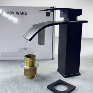 AU Wide-mouth stainless steel hot and cold water faucet for bathroom sink washbasin faucet